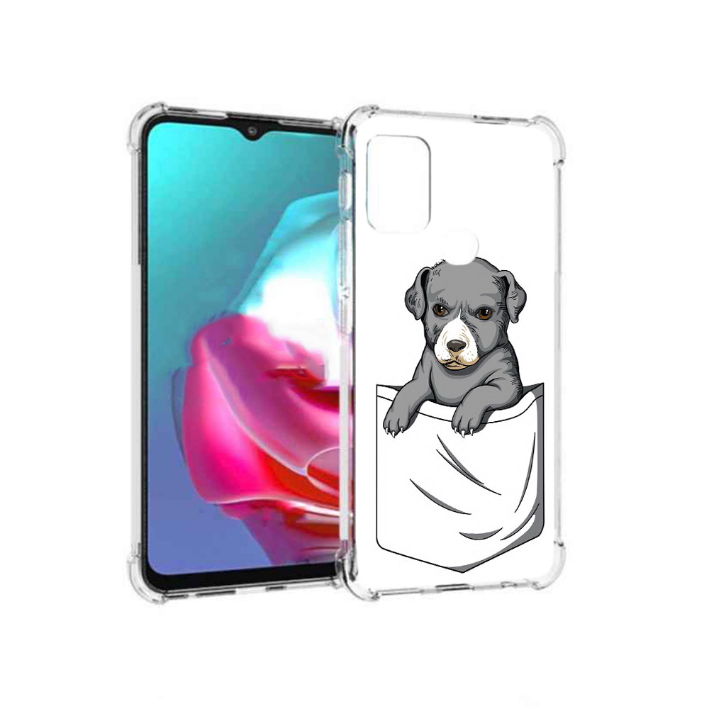 

Чехол MyPads Tocco для Motorola Moto G собачка в кармане (PT227061.346.611), Прозрачный, Tocco
