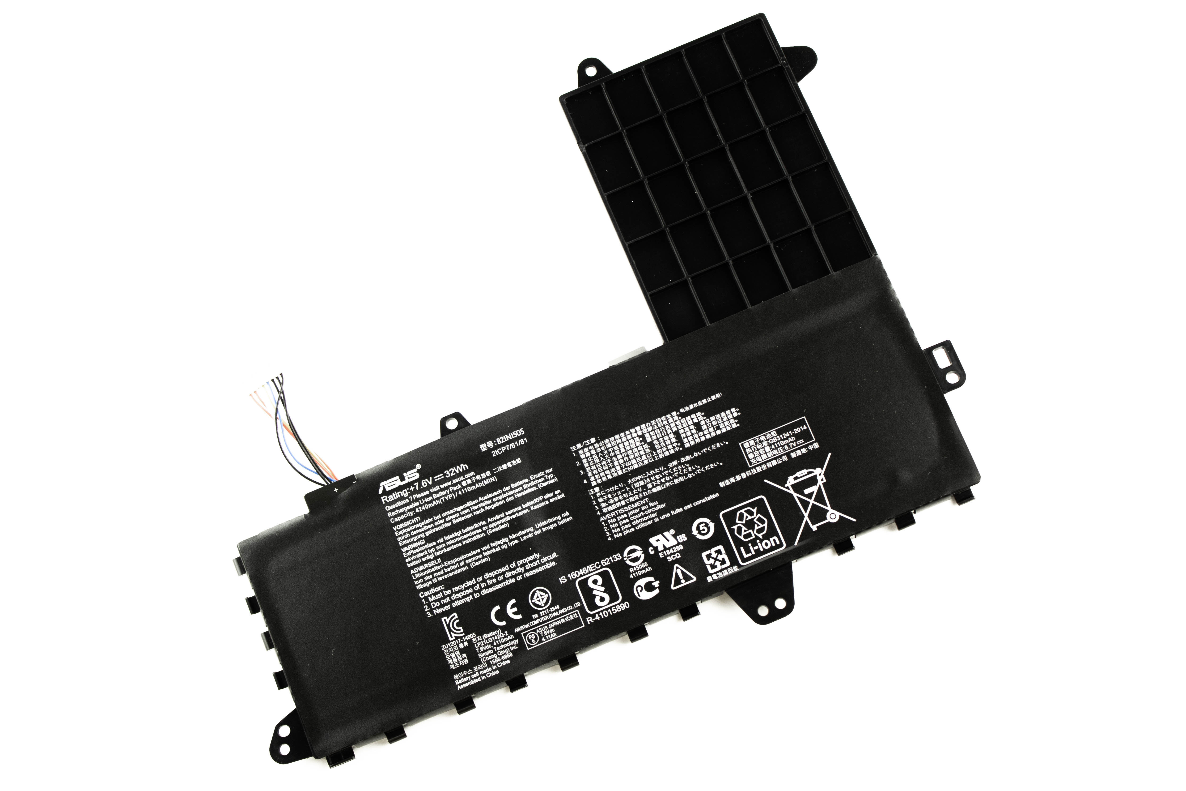 

Аккумулятор для ноутбука Asus E402 E402M E402MA E402S E402SA (7.6V 4200mAh) B21N1505 V1