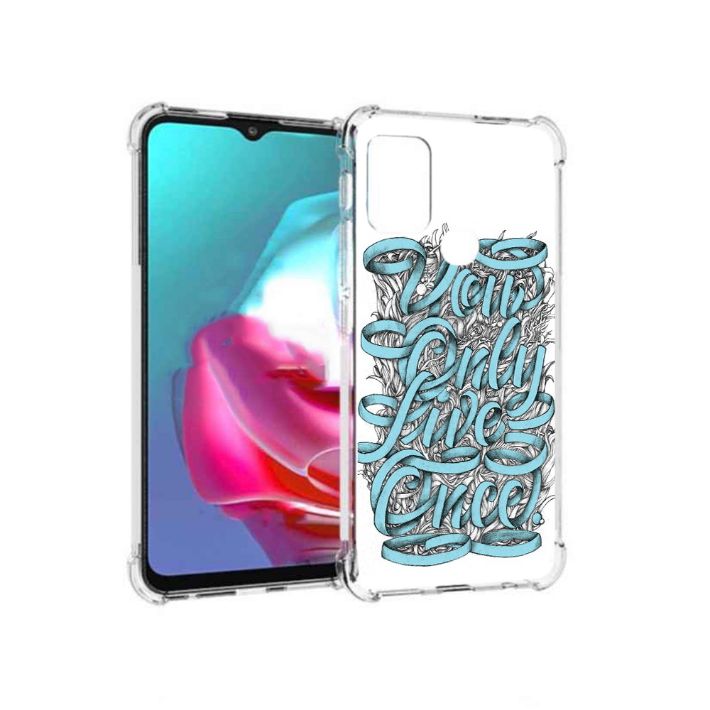 

Чехол MyPads Tocco для Motorola Moto G слова из ленты абстракция (PT227061.346.607), Прозрачный, Tocco