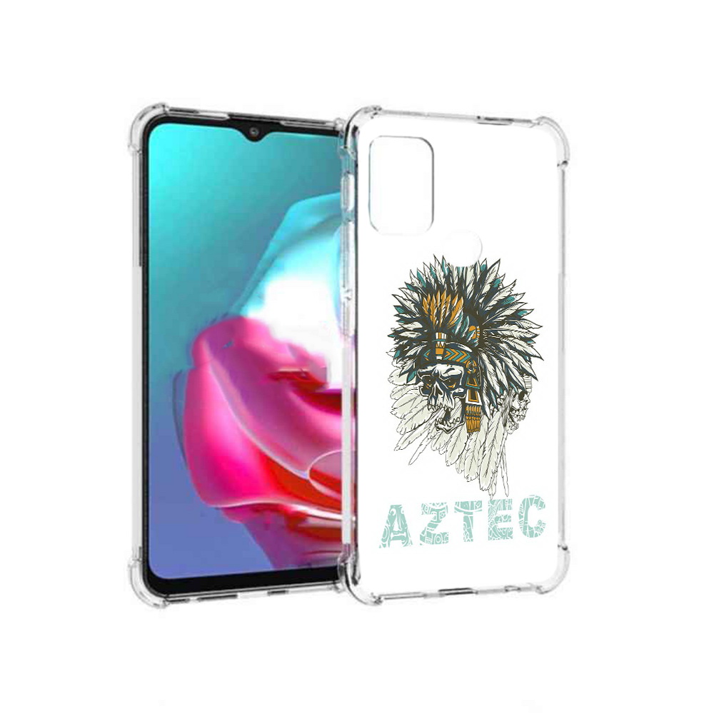 

Чехол MyPads Tocco для Motorola Moto G скелет индеец (PT227061.346.602), Прозрачный, Tocco
