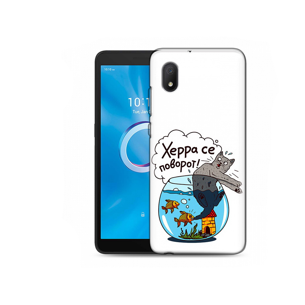

Чехол MyPads Tocco для Alcatel 1B 5002H Рыбы с котом (PT227135.663.149), Tocco