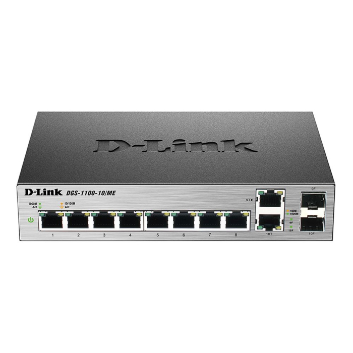 фото Коммутатор d-link dgs-1100-10/me/a2 dgs-1100-10/me/a2 черный