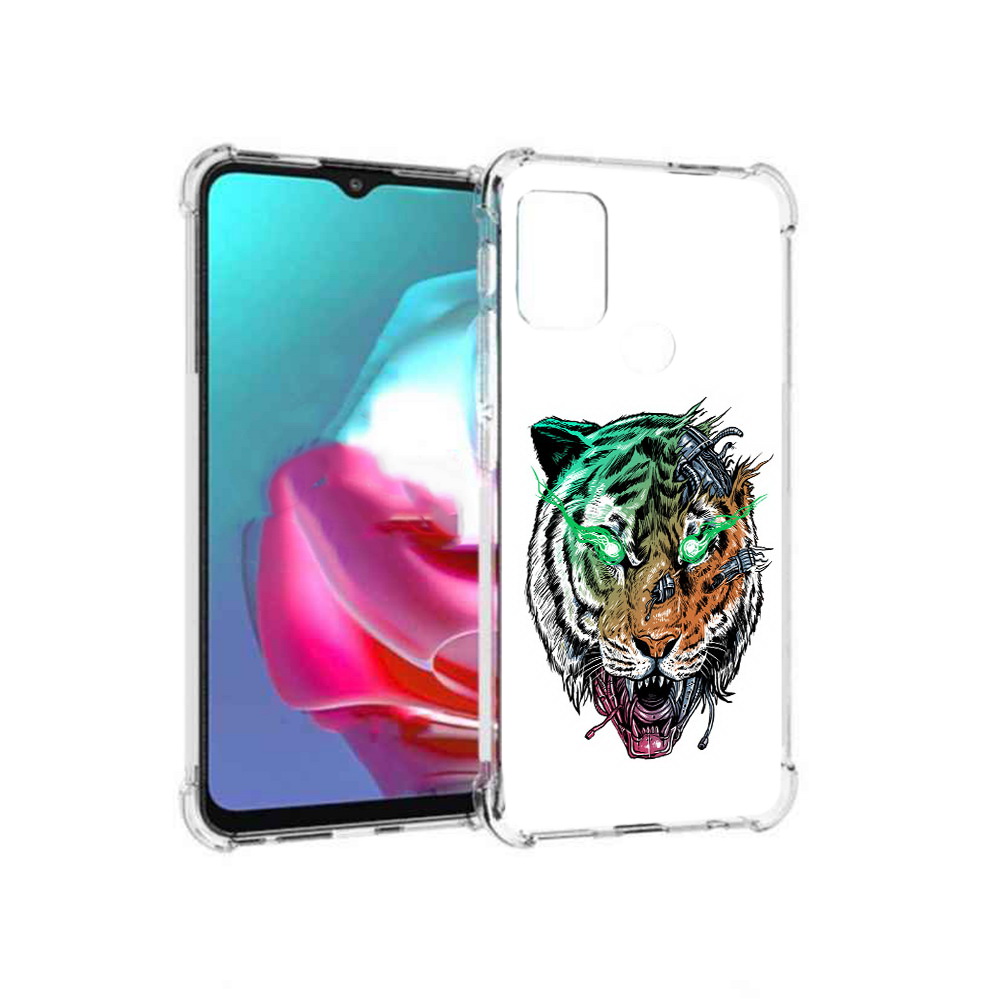 

Чехол MyPads Tocco для Motorola Moto G робо-тигр (PT227061.346.584), Прозрачный, Tocco