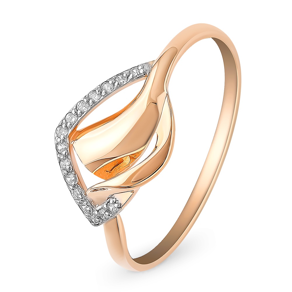 

Кольцо из золота р. , 585Gold 301011212, фианит, 301011212