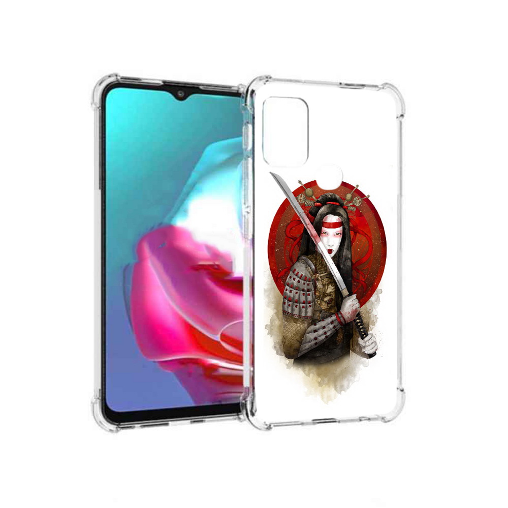 

Чехол MyPads Tocco для Motorola Moto G рисованная девушка с катаной (PT227061.346.580), Прозрачный, Tocco