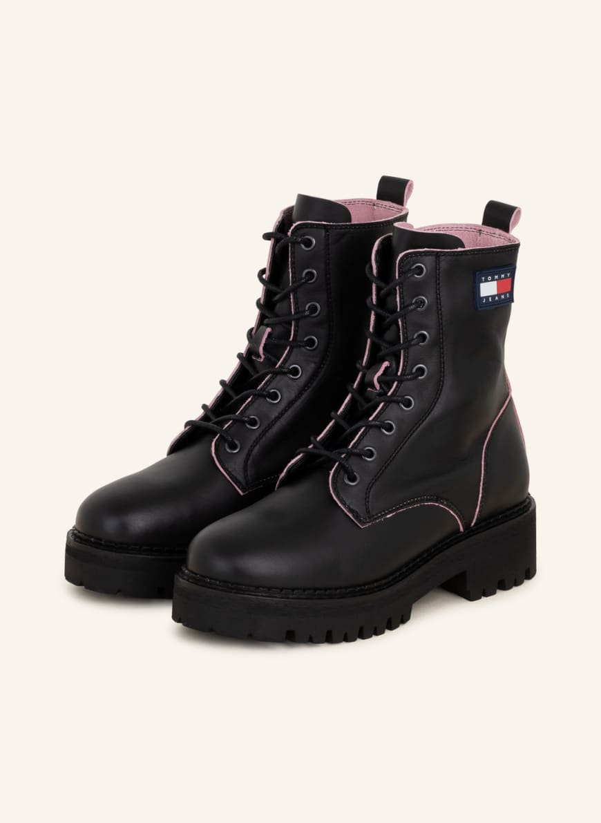 

Ботинки женские Tommy Jeans 1001325634 черные 40 RU (доставка из-за рубежа), 1001325634