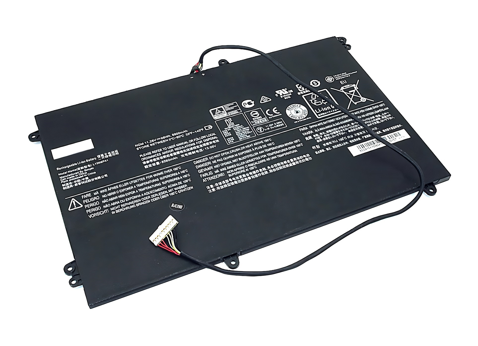 

Аккумулятор для ноутбука Lenovo SB10K10389 (11.25V 8800mAh) L15M6PA1