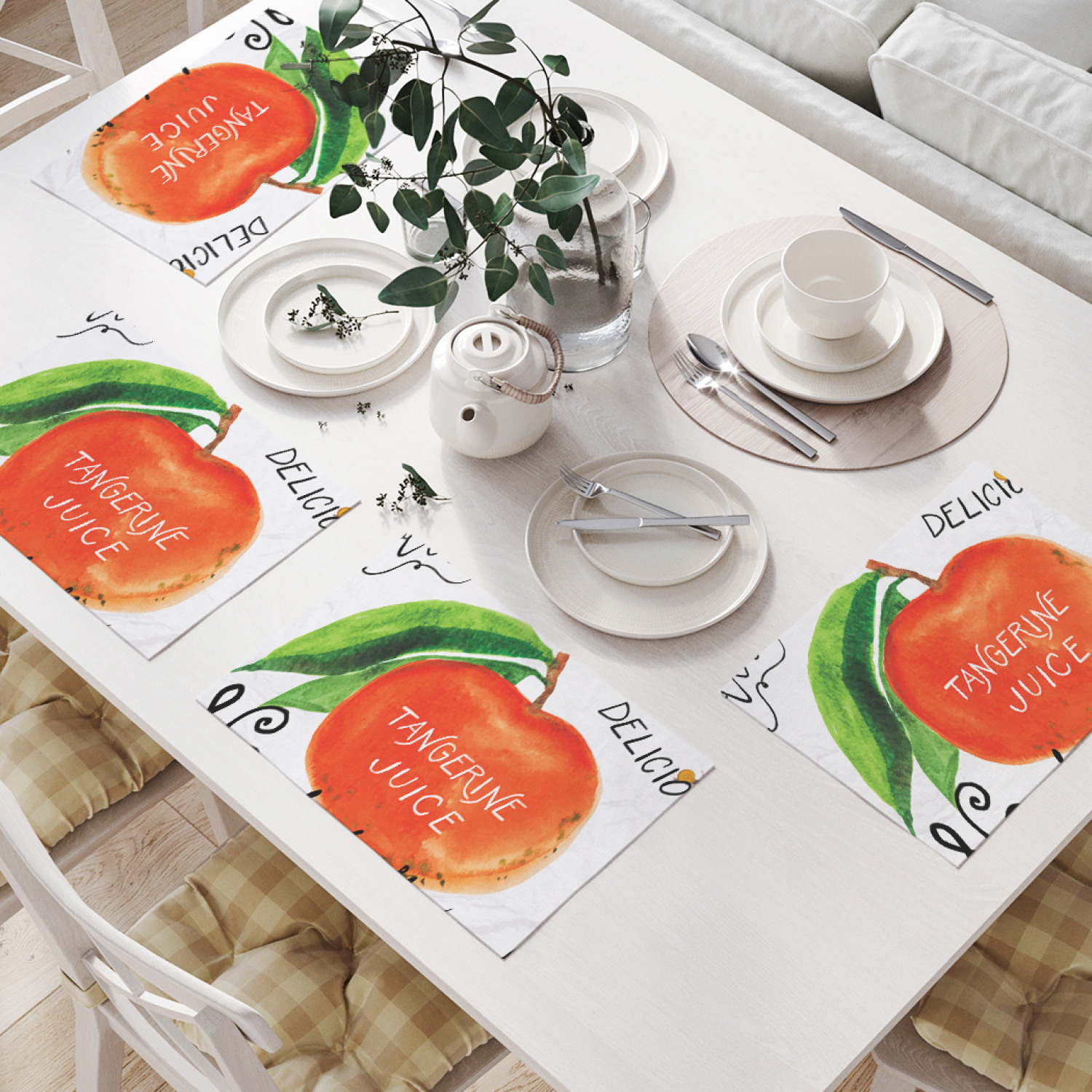 

Комплект салфеток JoyArty "Натуральный апельсин" (32х46 см, 4 шт.), Оранжевый, Натуральный апельсин