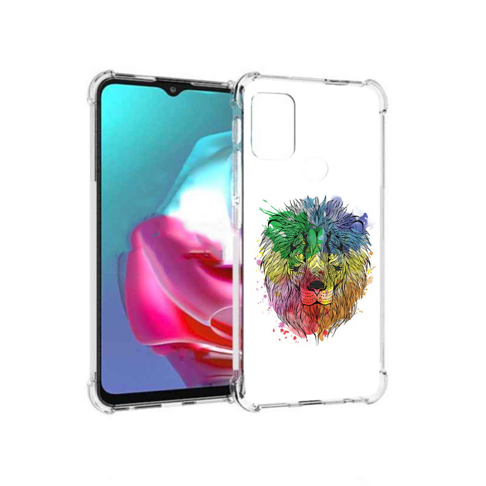 

Чехол MyPads Tocco для Motorola Moto G разноцветный гордый лев (PT227061.346.573), Прозрачный, Tocco