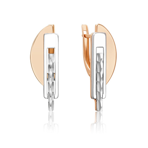 

Серьги из красного золота/белого золота PLATINA jewelry 02-5057-00, 02-5057-00