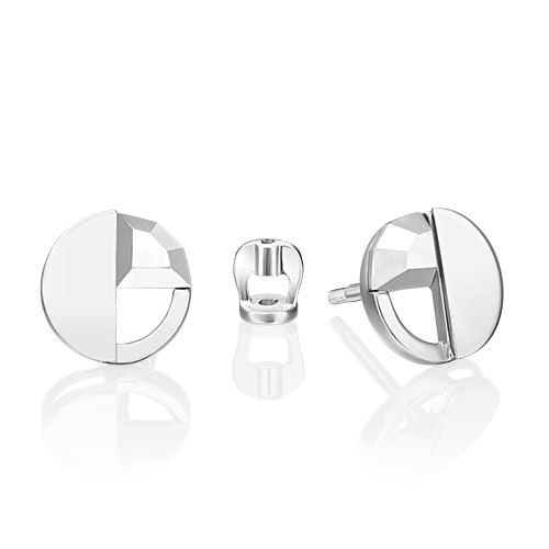 

Серьги пусеты из белого золота PLATINA jewelry 02-5054-00, 02-5054-00
