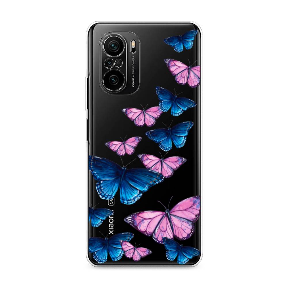 фото Силиконовый чехол "полет бабочек" на xiaomi mi 11i awog