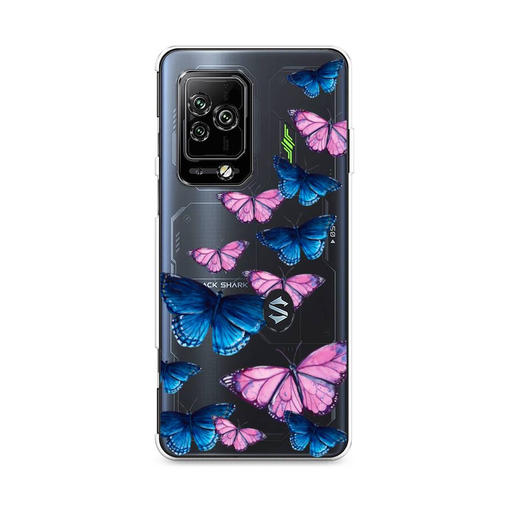 фото Силиконовый чехол "полет бабочек" на xiaomi black shark 5 pro awog