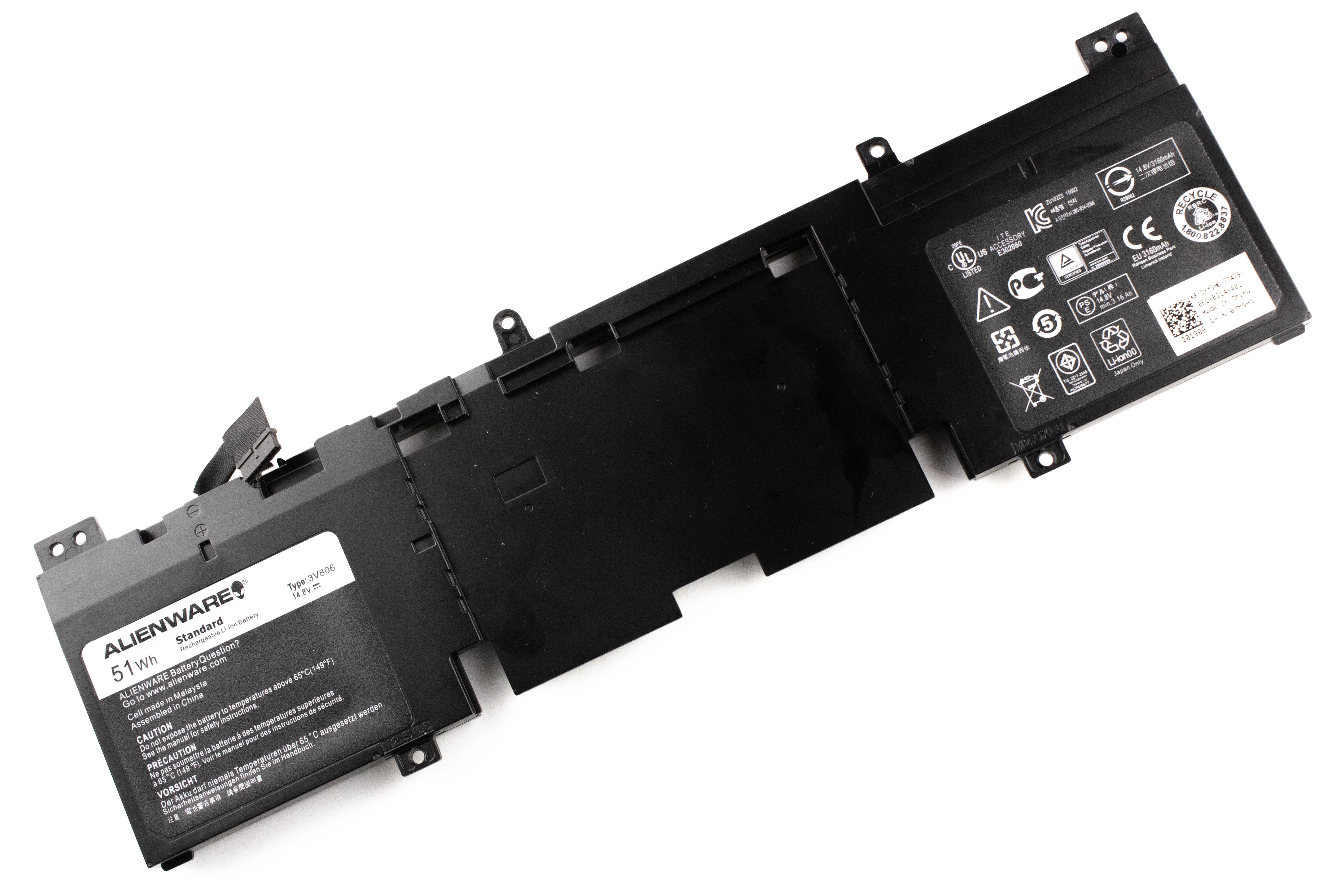 

Аккумулятор для ноутбука Dell Alienware 13 (14.8V 3160mAh) ORG 3V806 02P9KD T0FWM