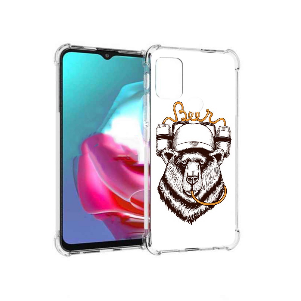

Чехол MyPads Tocco для Motorola Moto G пивной медведь (PT227061.346.538), Прозрачный, Tocco