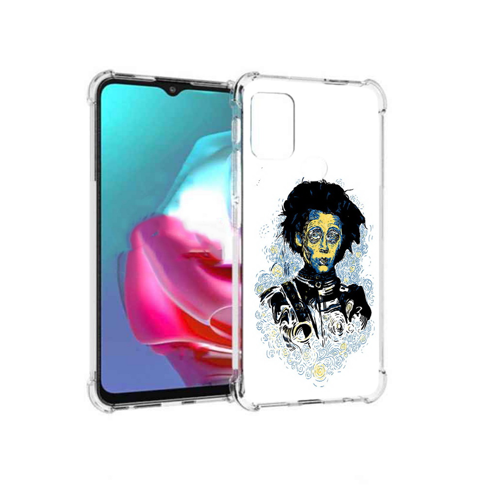 

Чехол MyPads Tocco для Motorola Moto G парень черно-белый абстракция (PT227061.346.535), Прозрачный, Tocco