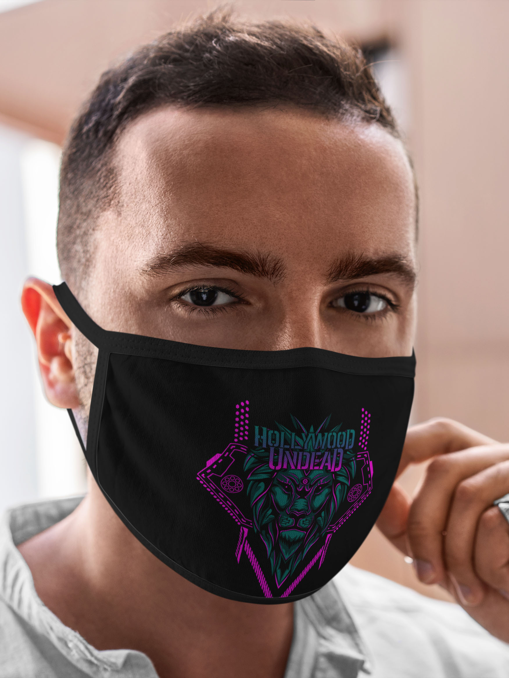 

Многоразовая маска унисекс Burnettie Hollywood Undead, Разноцветный, Hollywood Undead