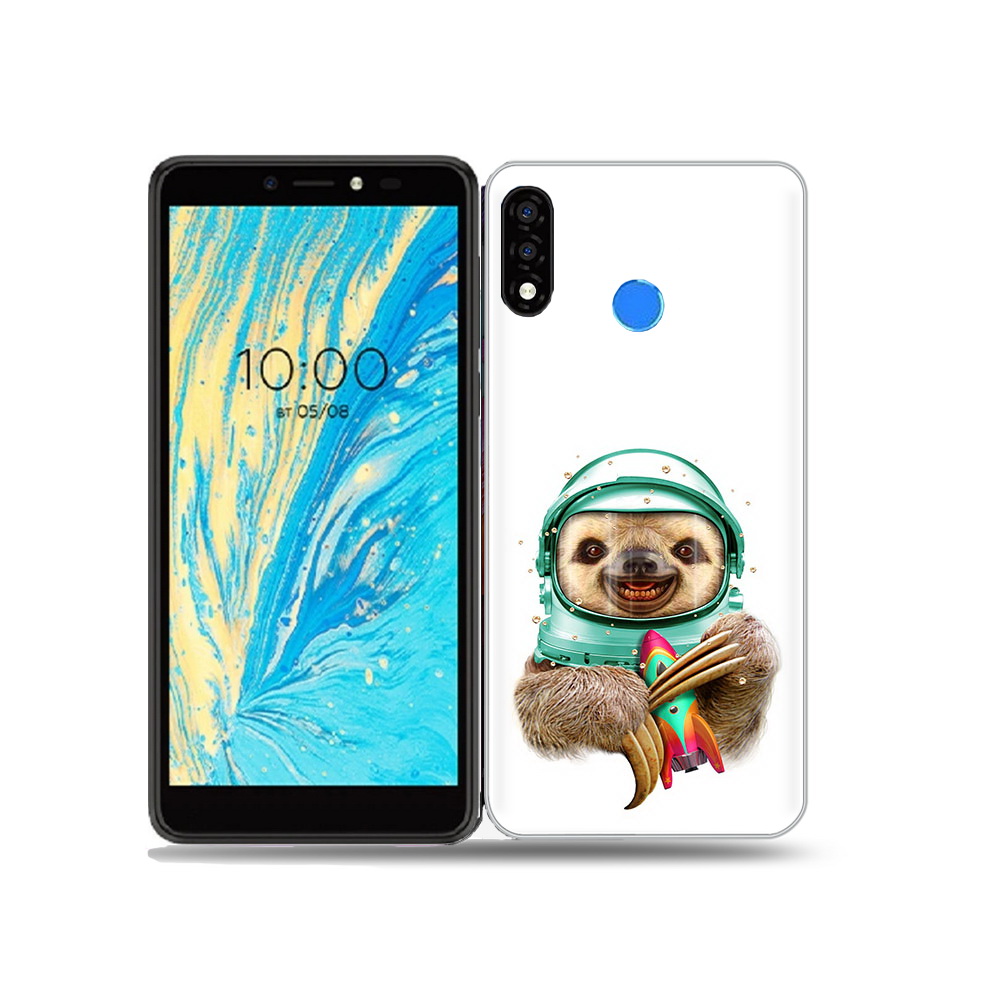 

Чехол MyPads Tocco для BQ 5740G Spring Ленивец астронавт, Прозрачный, Tocco