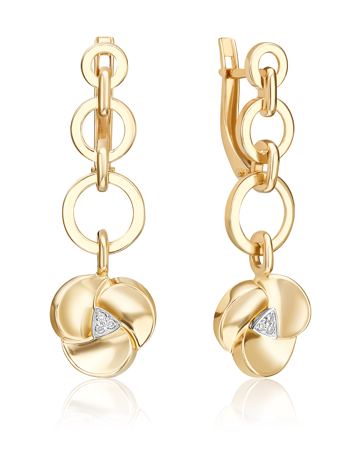 

Серьги из золота PLATINA jewelry 02-5013-00, бриллиант, 02-5013-00