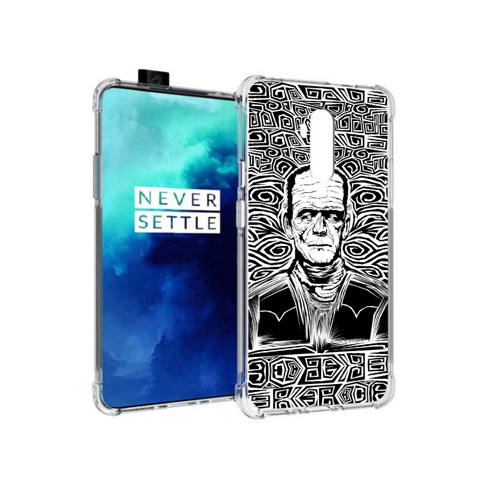 

Чехол MyPads Tocco для OnePlus 7T Pro франкенштейн черно белый (PT139735.142.661), Прозрачный, Tocco