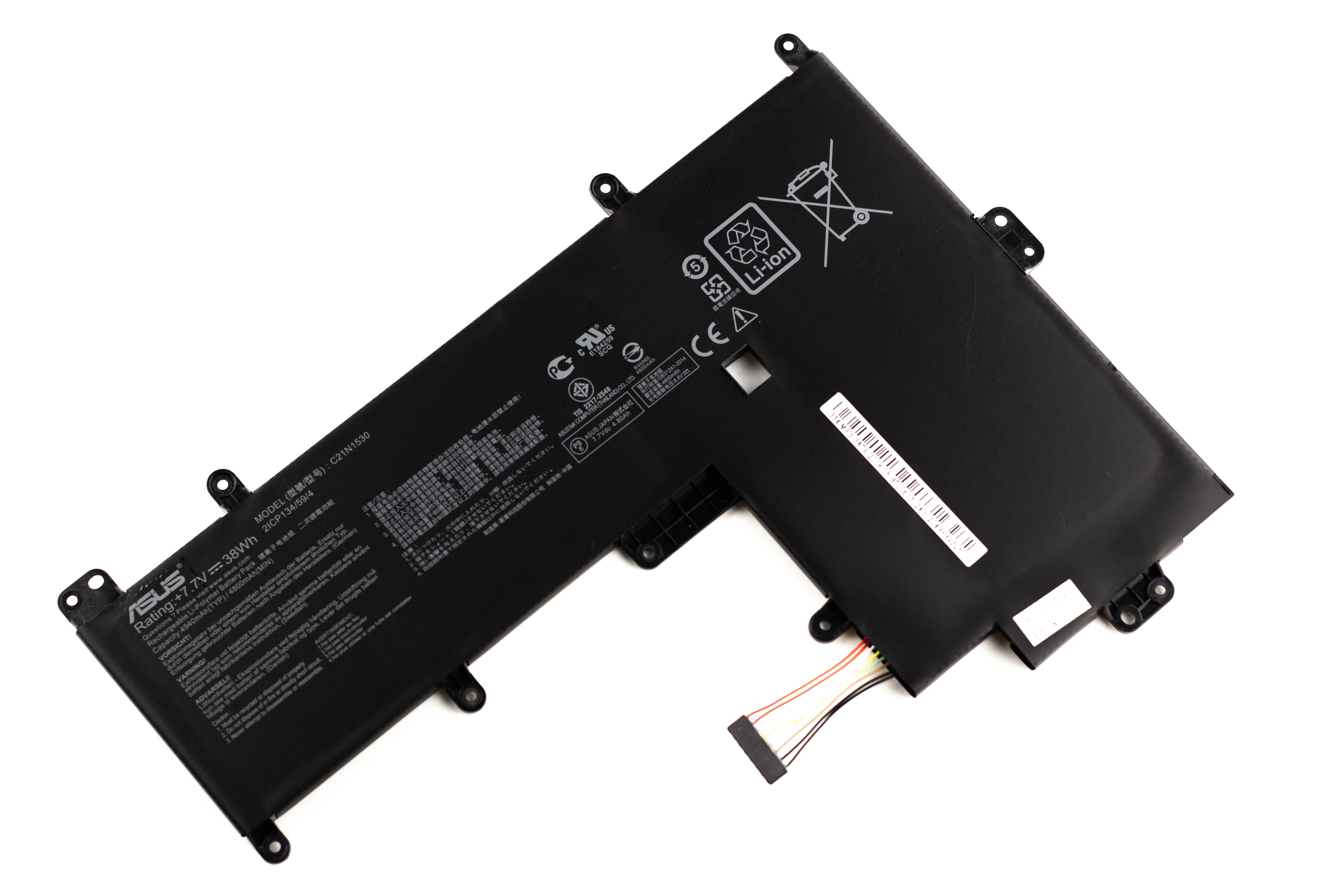 

Аккумулятор для ноутбука Asus Chromebook C202 C202SA ORG (7.7V 4800mAh) C21N1530