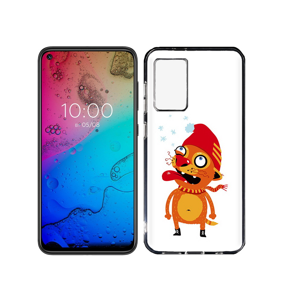 

Чехол MyPads Tocco для BQ Aurora Зимний кот, Прозрачный, Tocco