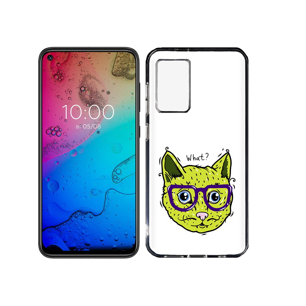 

Чехол MyPads Tocco для BQ Aurora Зеленый кот, Прозрачный, Tocco