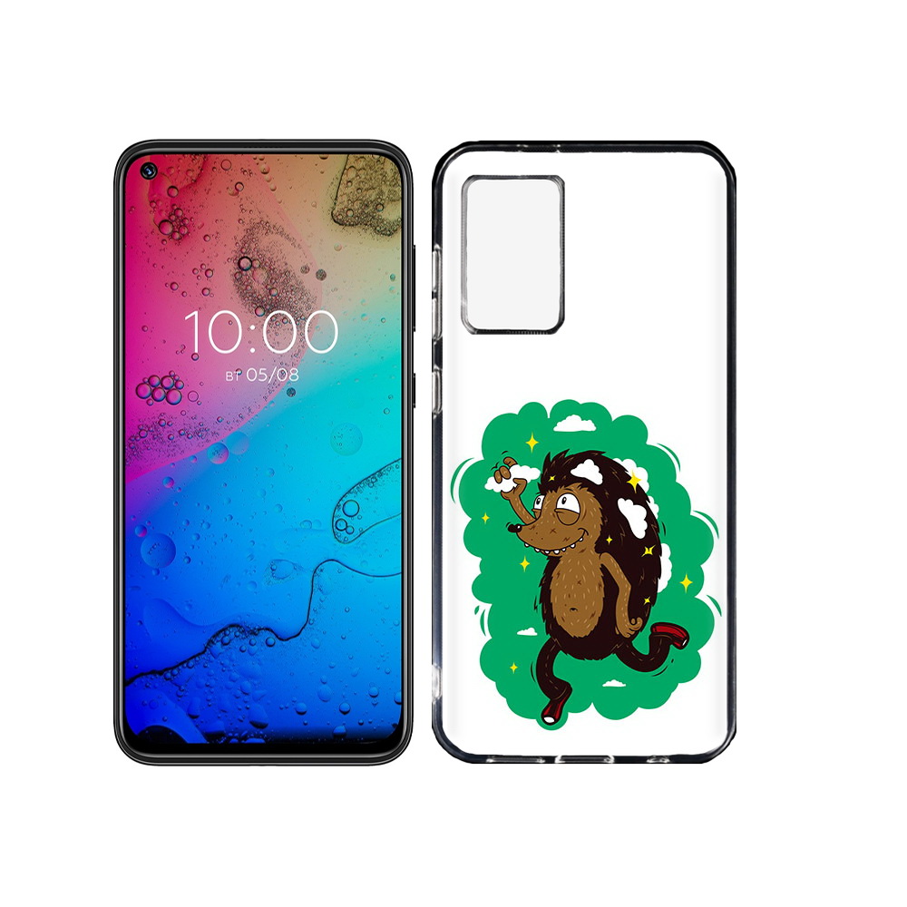 

Чехол MyPads Tocco для BQ Aurora Ежик в облаках, Прозрачный, Tocco