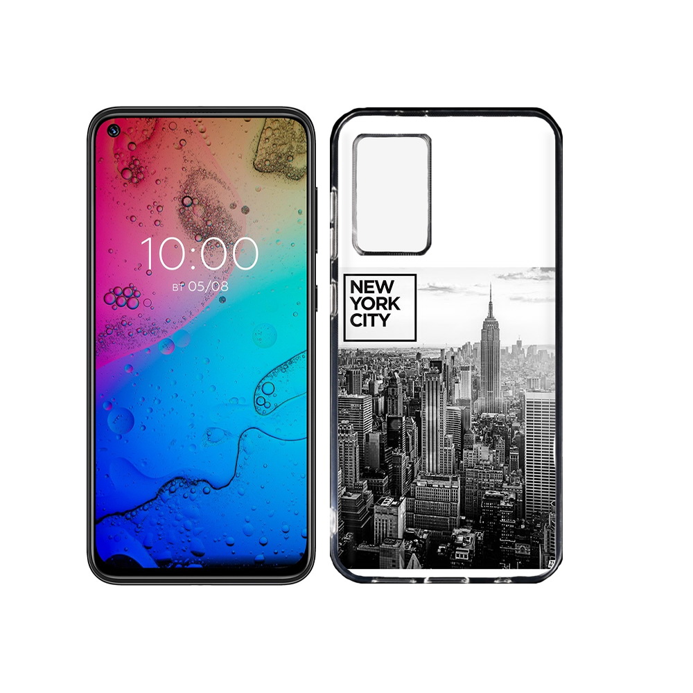 

Чехол MyPads Tocco для BQ Aurora черно белый ньюерк, Прозрачный, Tocco