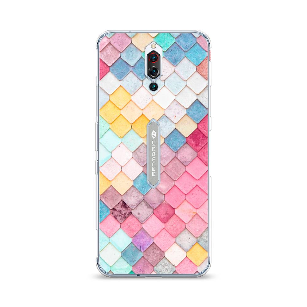 

Чехол Awog на ZTE Red Magic 5S / ЗТЕ Ред Мэджик 5S "Нежные ромбики", Разноцветный, 134250-4