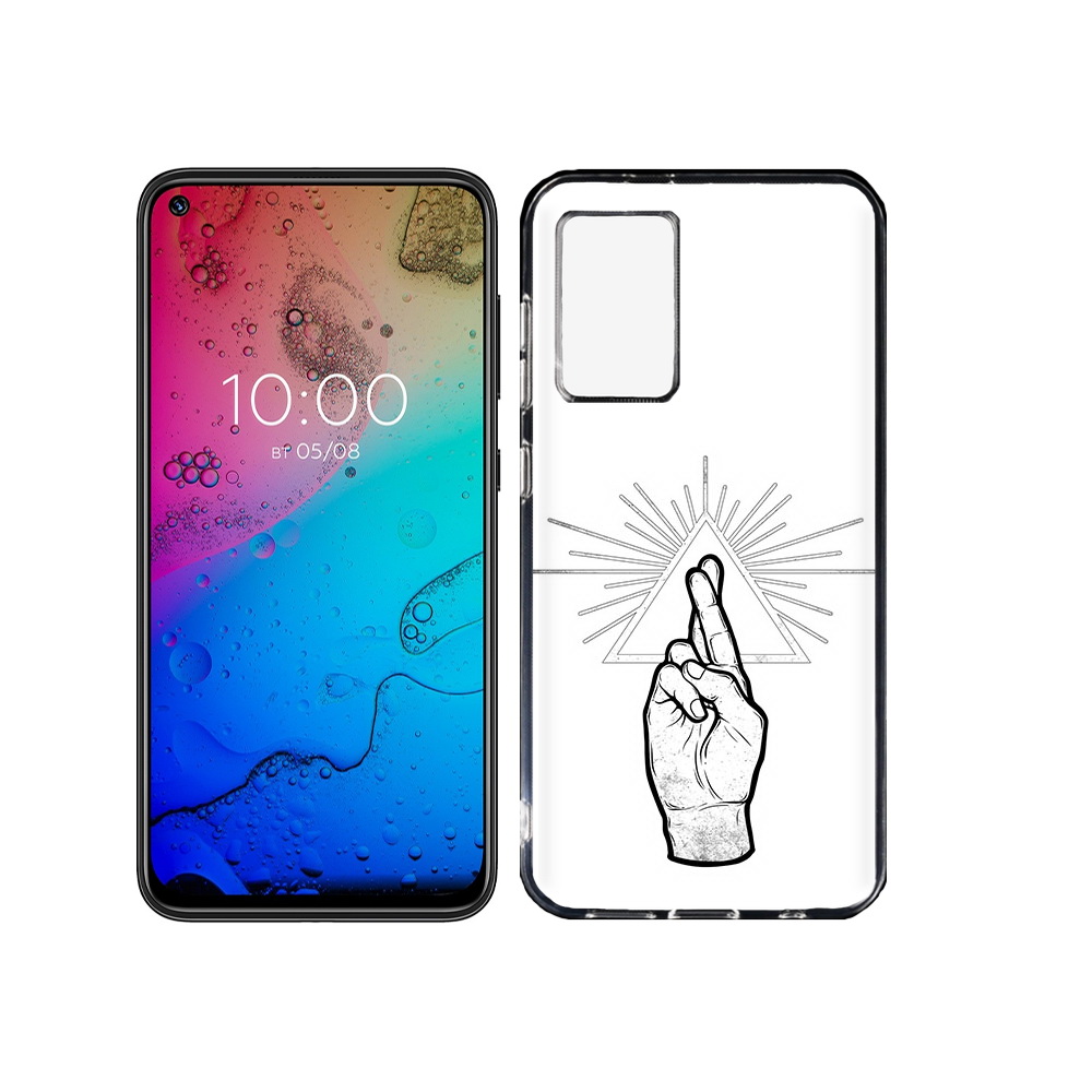

Чехол MyPads Tocco для BQ Aurora черно белая рука, Прозрачный, Tocco