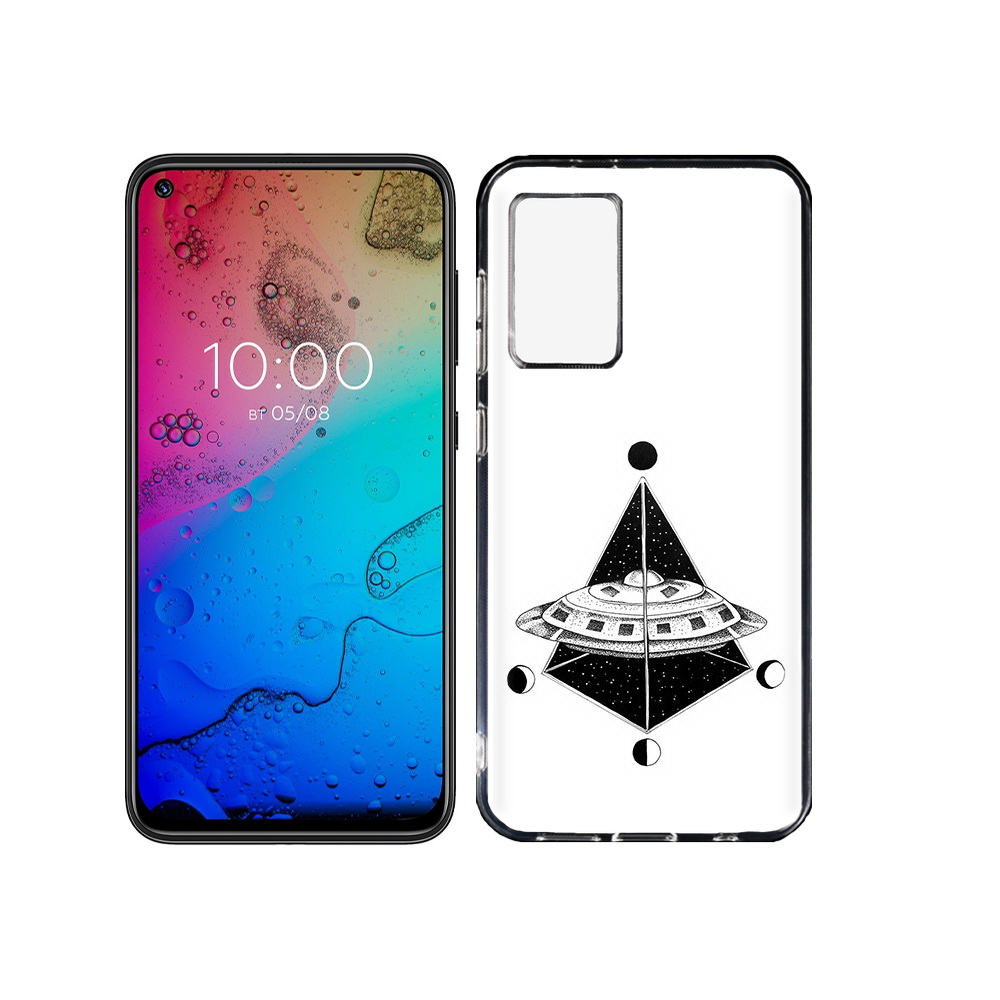 

Чехол MyPads Tocco для BQ Aurora черно белая летающая тарелка, Прозрачный, Tocco