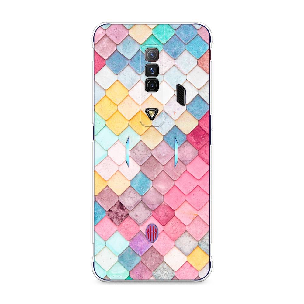 

Чехол Awog на ZTE Nubia Red Magic 7 / ЗТЕ Нубиа Ред Мэджик 7 "Нежные ромбики", Разноцветный, 135950-4