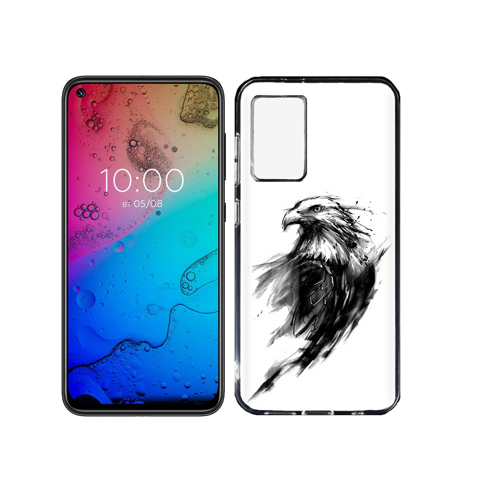 

Чехол MyPads Tocco для BQ Aurora чб птица, Прозрачный, Tocco