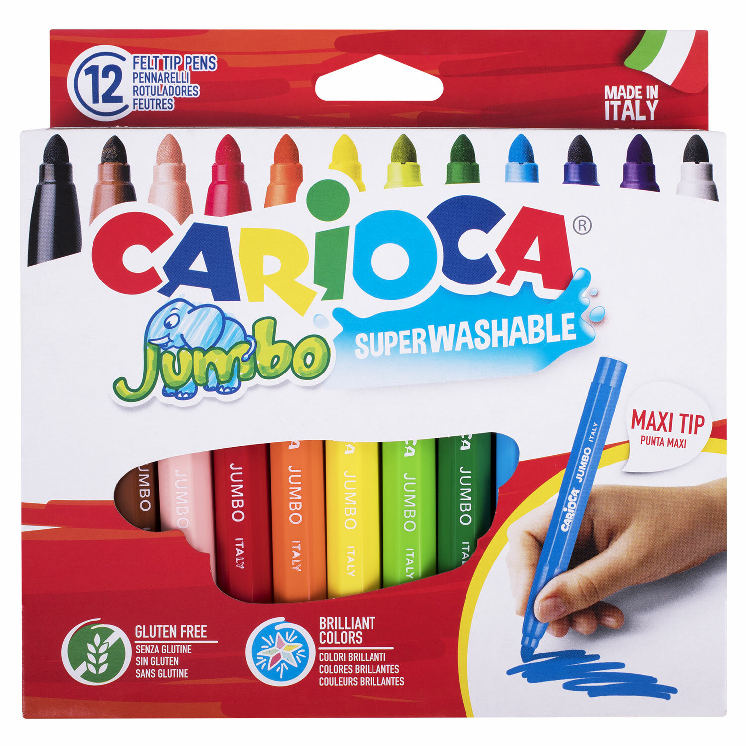 Фломастеры утолщенные CARIOCA Jumbo 2 шт