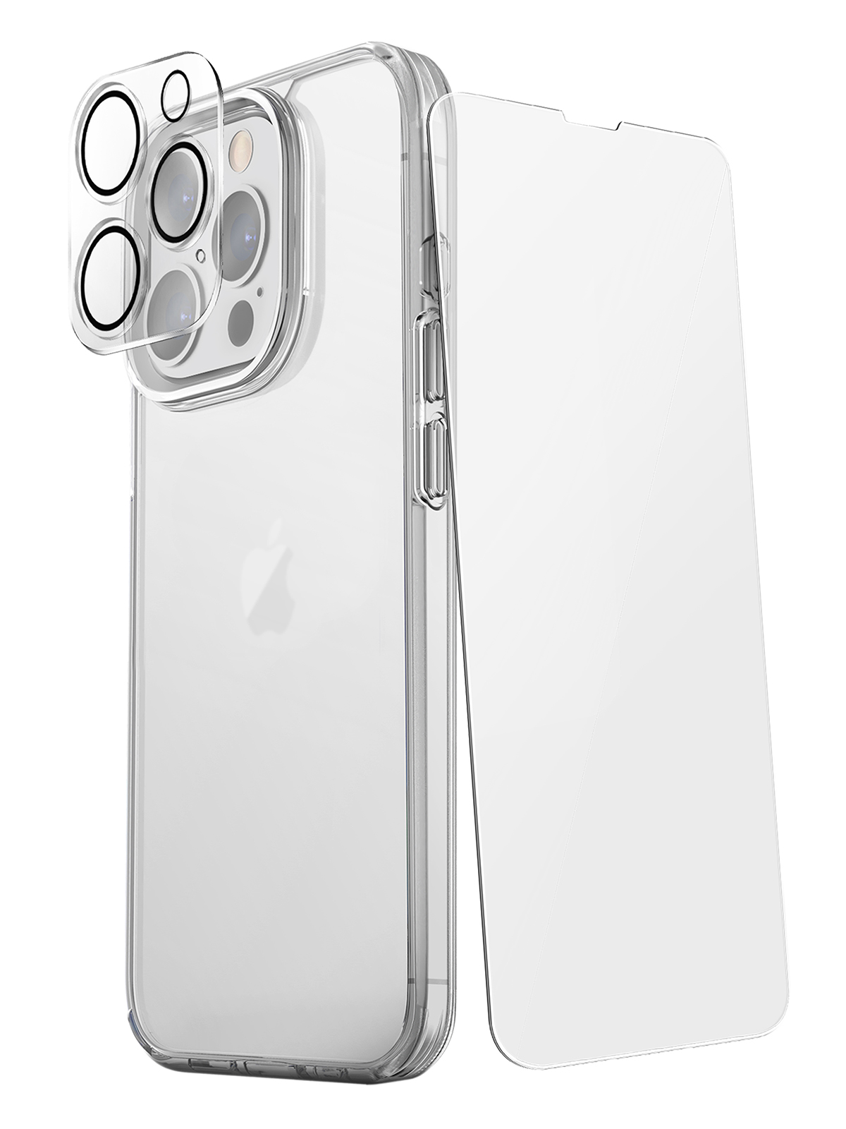 

Чехол Uniq для iPhone 15 Pro в комлекте стекло для камеры и дисплея Clear, Прозрачный