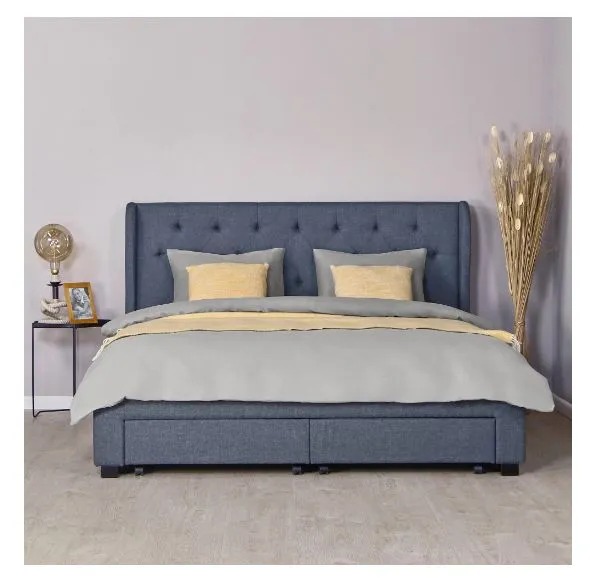 Комплект постельного белья Bahar семейный хлопок серый