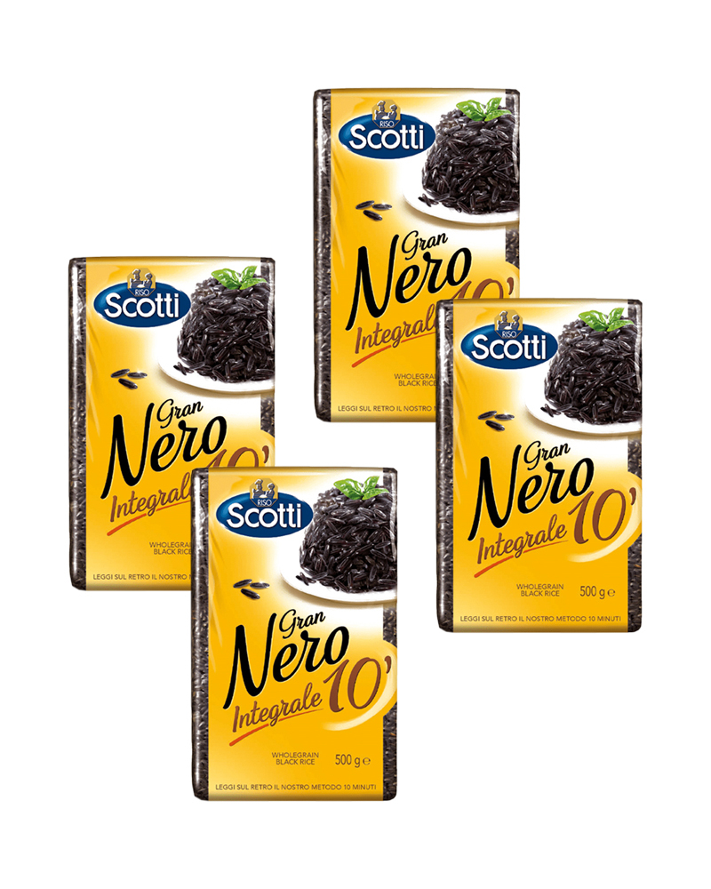 

Рис Riso Scotti Интеграле Гран Неро, 500 гр. - 4 шт