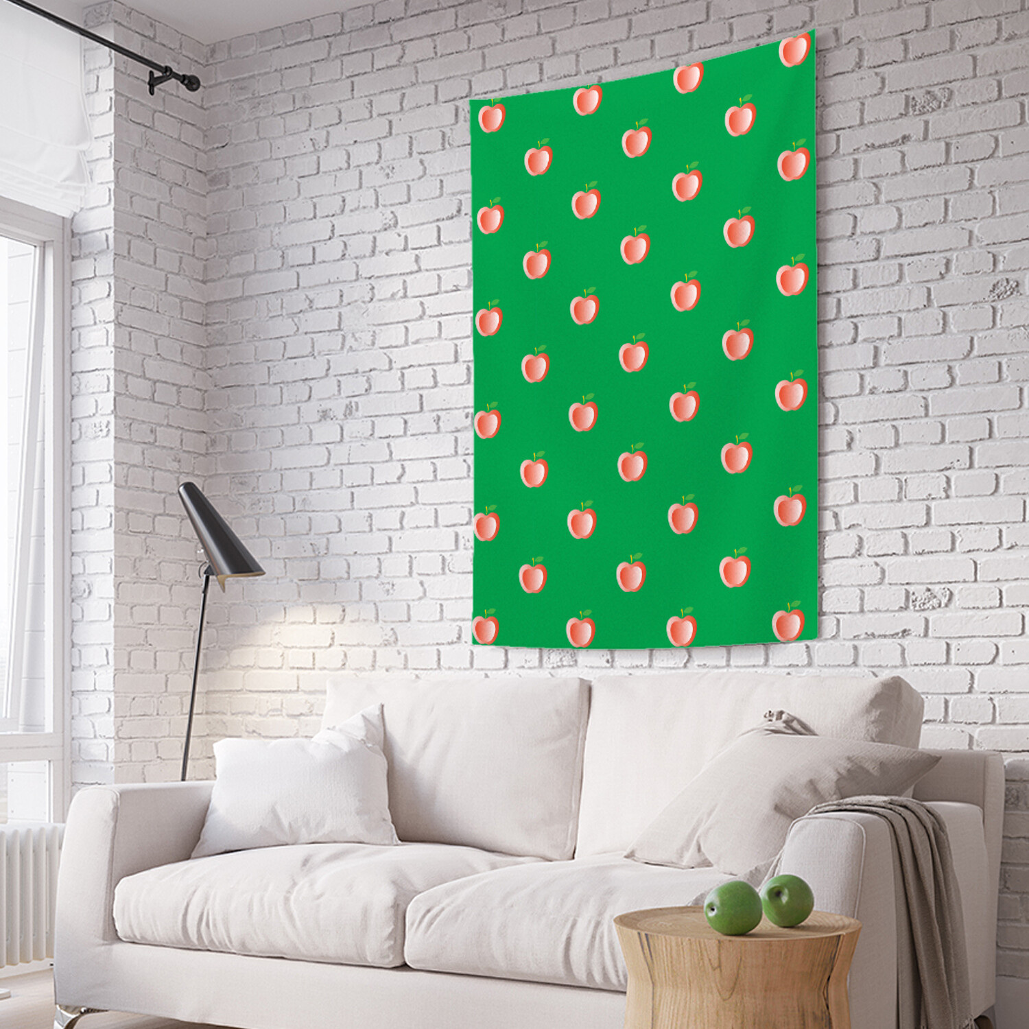 

Вертикальное фотопанно на стену JoyArty Ряды яблок 150x200 см, Ряды яблок