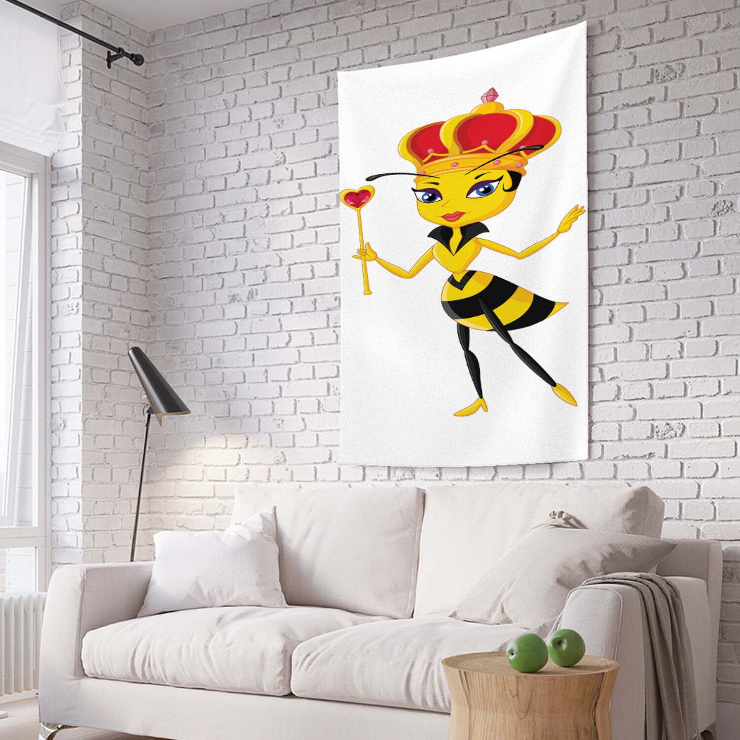 

Вертикальное фотопанно на стену JoyArty Пчелка с сердечком 150x200 см, Пчелка с сердечком