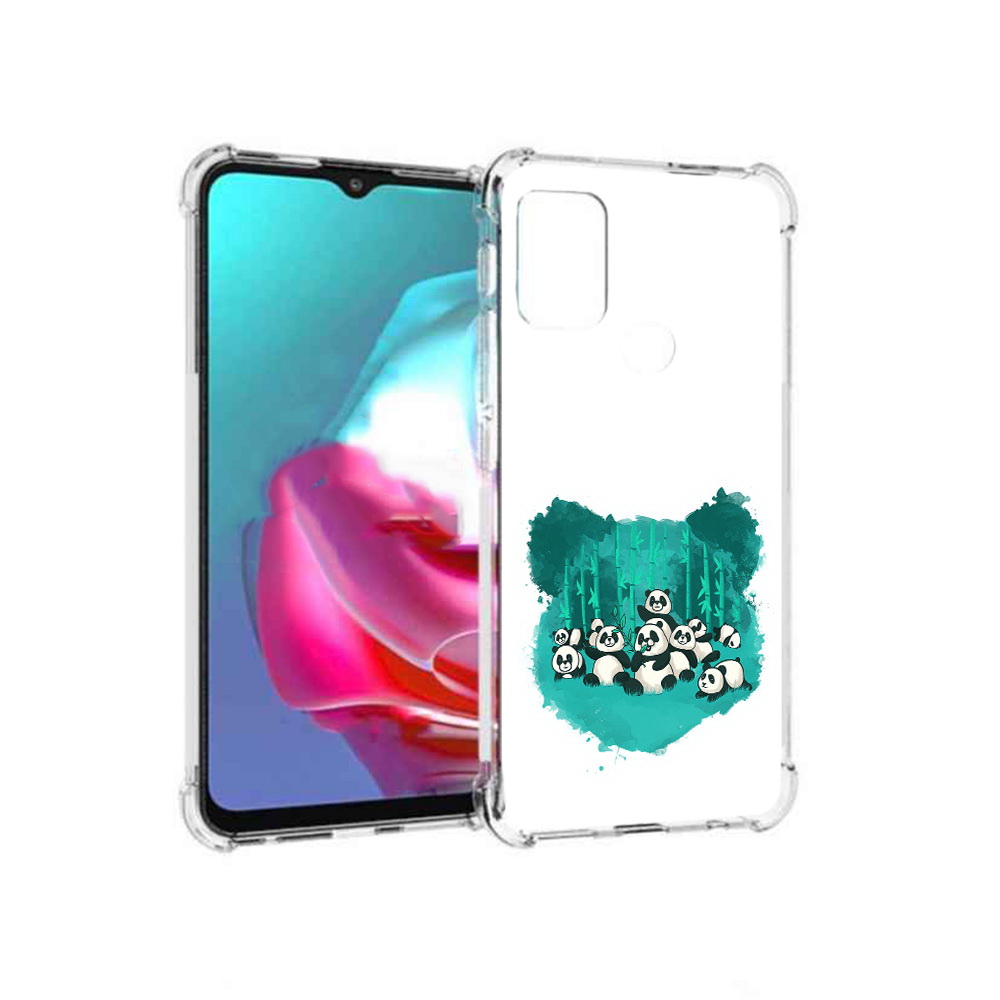 

Чехол MyPads Tocco для Motorola Moto G нарисованные панды (PT227061.346.508), Прозрачный, Tocco