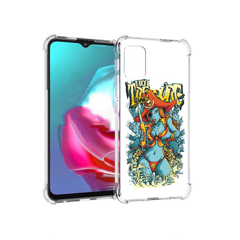 Чехол MyPads Tocco для Motorola Moto G нарисованная синяя девушка комикс