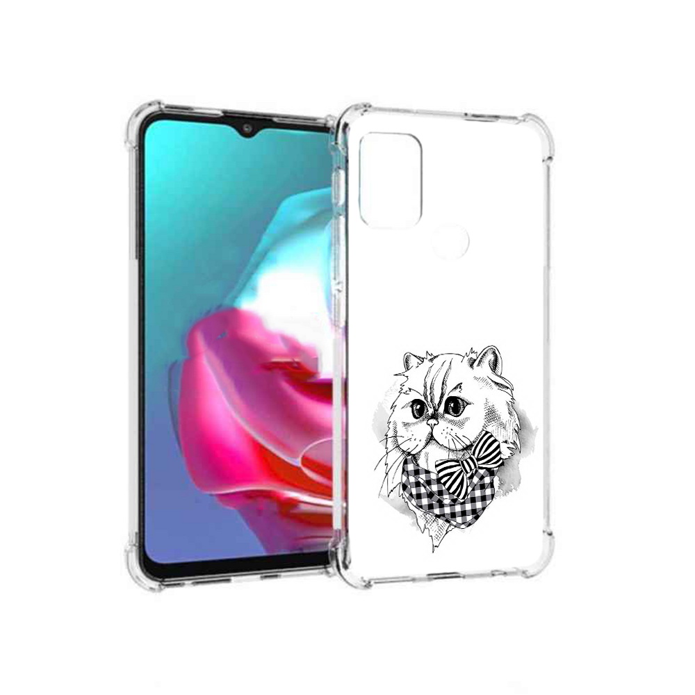 

Чехол MyPads Tocco для Motorola Moto G нарисованная красивая кошечка (PT227061.346.503), Прозрачный, Tocco