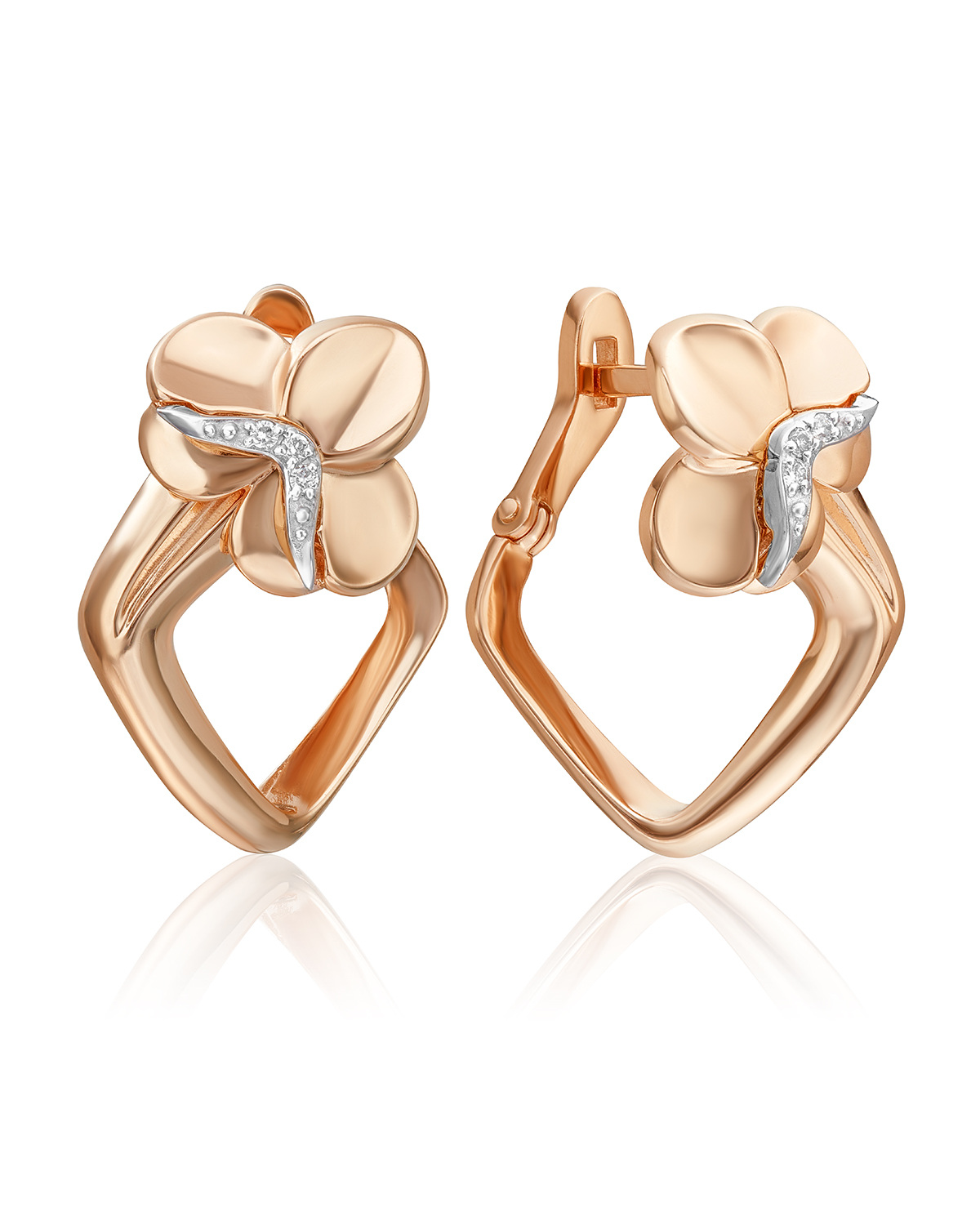 

Серьги из золота PLATINA jewelry 02-5000-00, бриллиант, 02-5000-00
