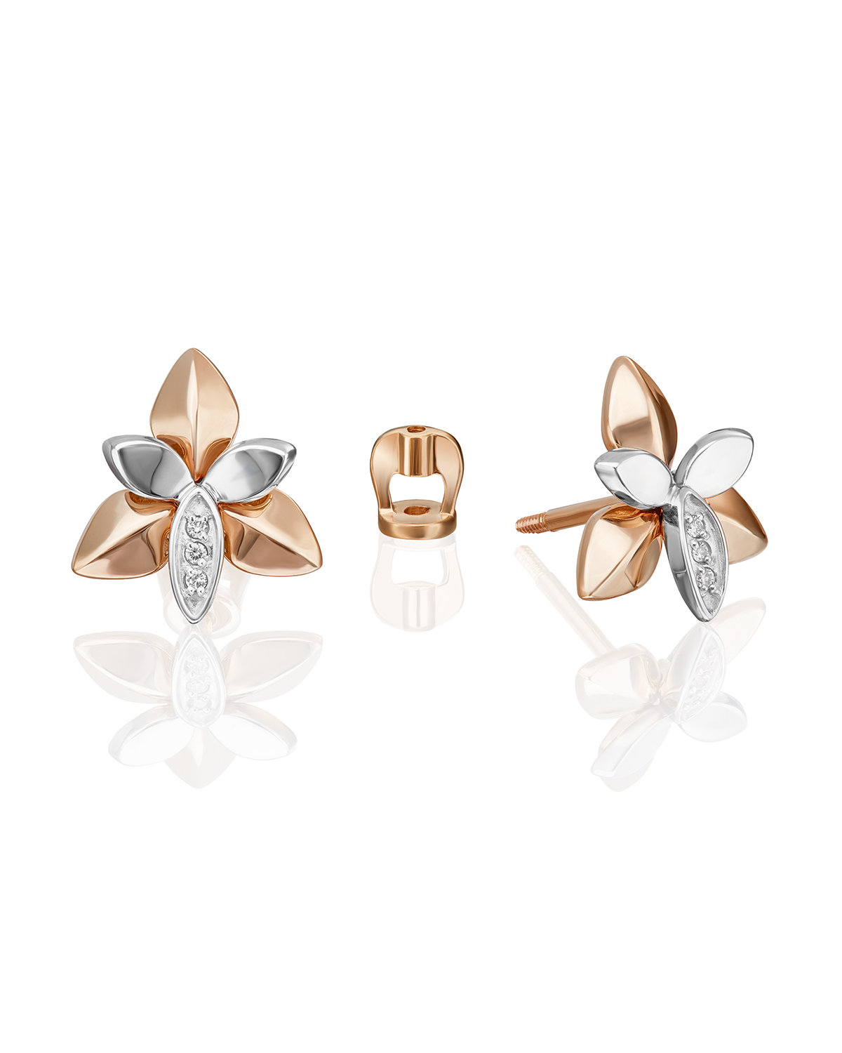 

Серьги из золота PLATINA jewelry 02-4993-00, бриллиант, 02-4993-00