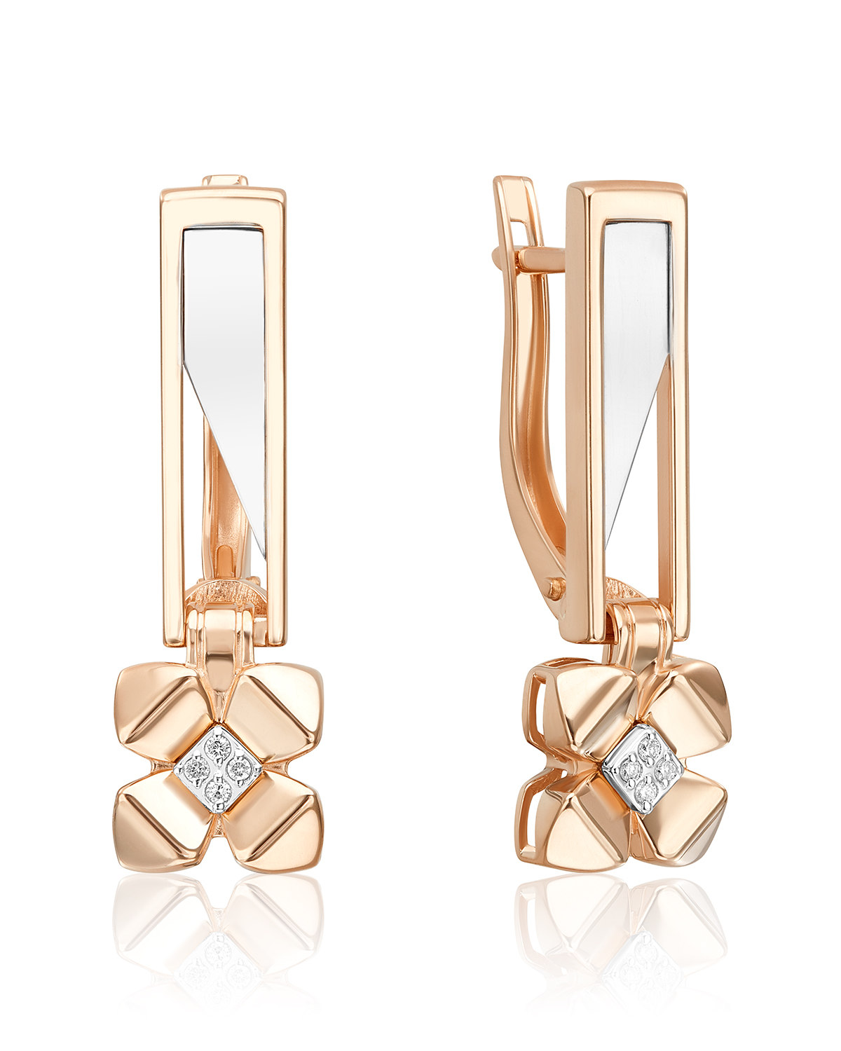 

Серьги из золота PLATINA jewelry 02-4992-00, бриллиант, 02-4992-00