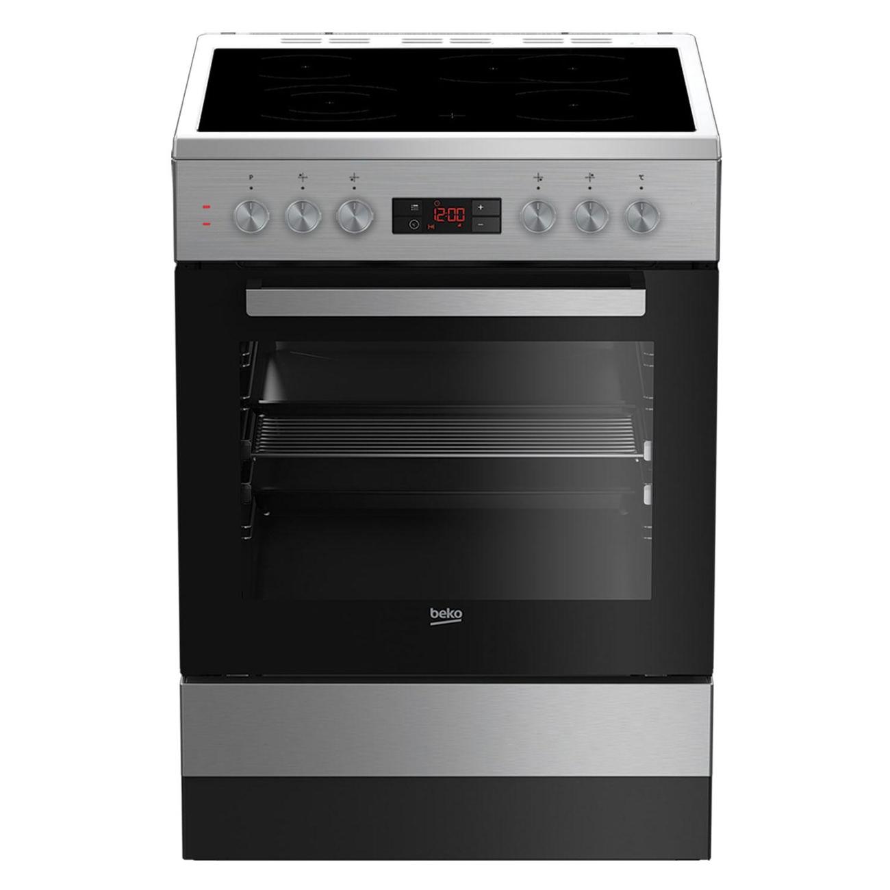 

Электрическая плита BEKO FSM 67320 DXT серебристая, FSM 67320 DXT