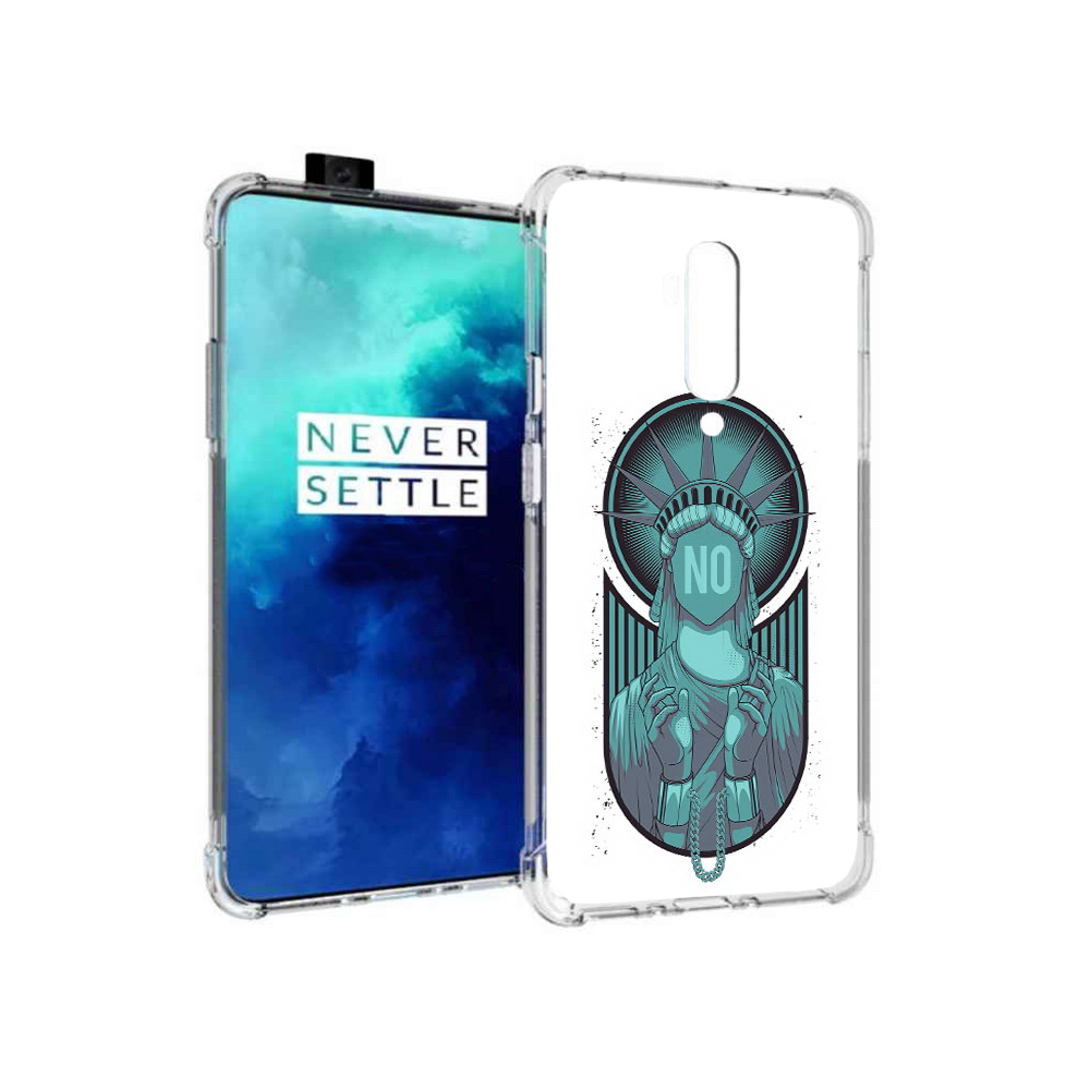 

Чехол MyPads Tocco для OnePlus 7T Pro статуя свободы зеленый (PT139735.142.623), Прозрачный, Tocco