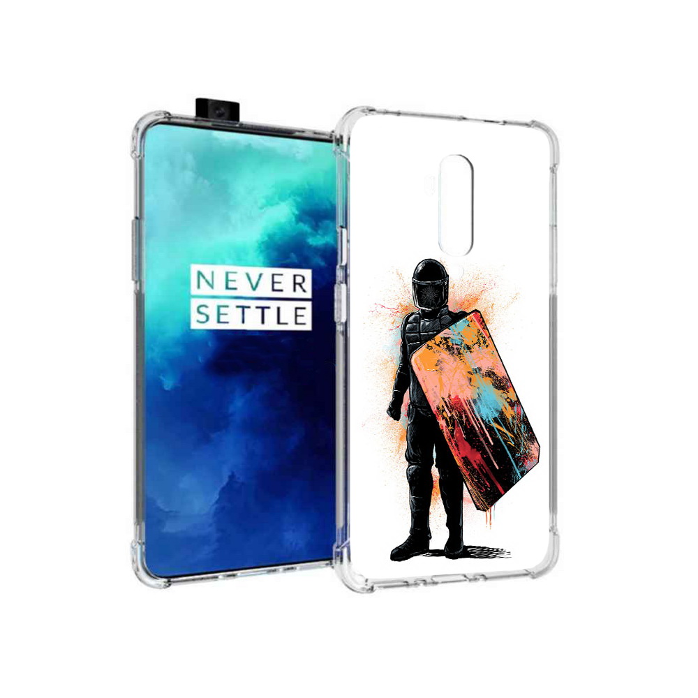 

Чехол MyPads Tocco для OnePlus 7T Pro солдат с красочным щитом (PT139735.142.614), Прозрачный, Tocco