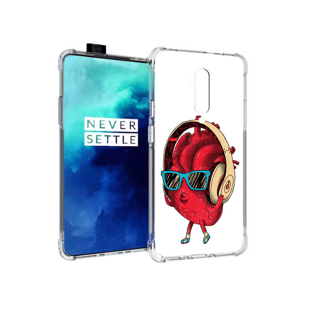 

Чехол MyPads Tocco для OnePlus 7T Pro слушай сердце (PT139735.142.609), Прозрачный, Tocco
